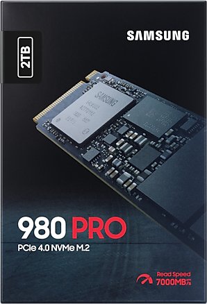 Samsung 980 Pro SSD 2.0TB M.2 NVMe (MZ-V8P2T0BW) 