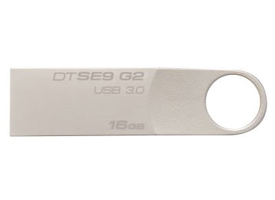 Kingston Data Traveler DTSE9G216GB - USB flash memory - 16 GB - Ασημί