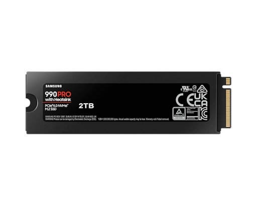 990 PRO SSD 2TB Heatsink M.2 NVMe PCI Express 4.0 (MZ-V9P2T0BW)