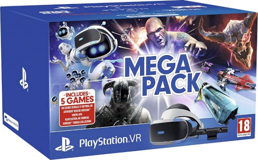 Sony Playstation VR Megapack V2 Camera, +5 Games(CUH-ZVR2)