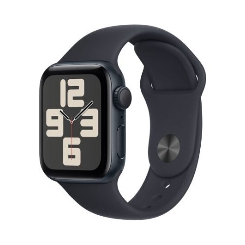 Apple Watch SE 2023 Aluminium 40mm ( Midnight με Midnight Sport Band (S/M)) (MR9X3QL/A)
