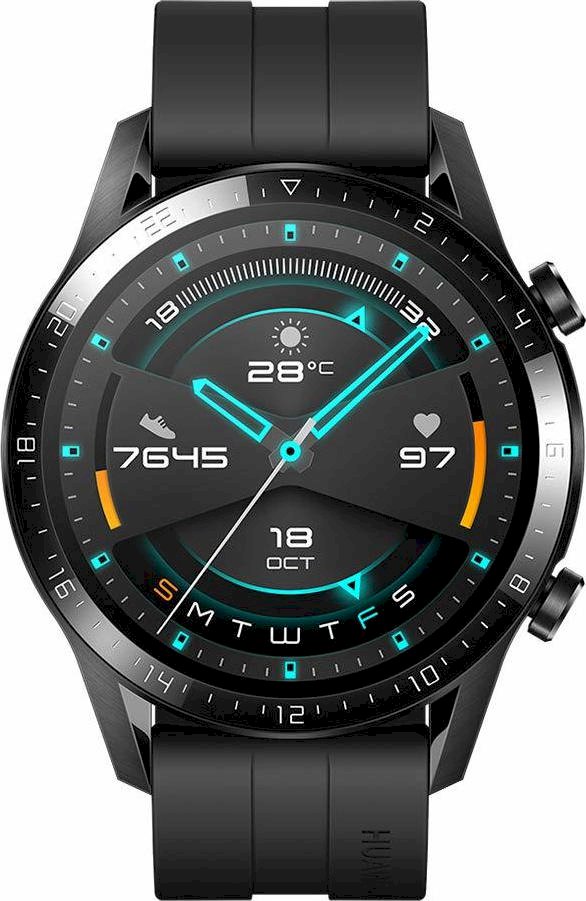 Huawei Watch GT 2 46mm Sport Edition Fluoroelastomer Strap Matte Black Smartwatch(LTN-B19)