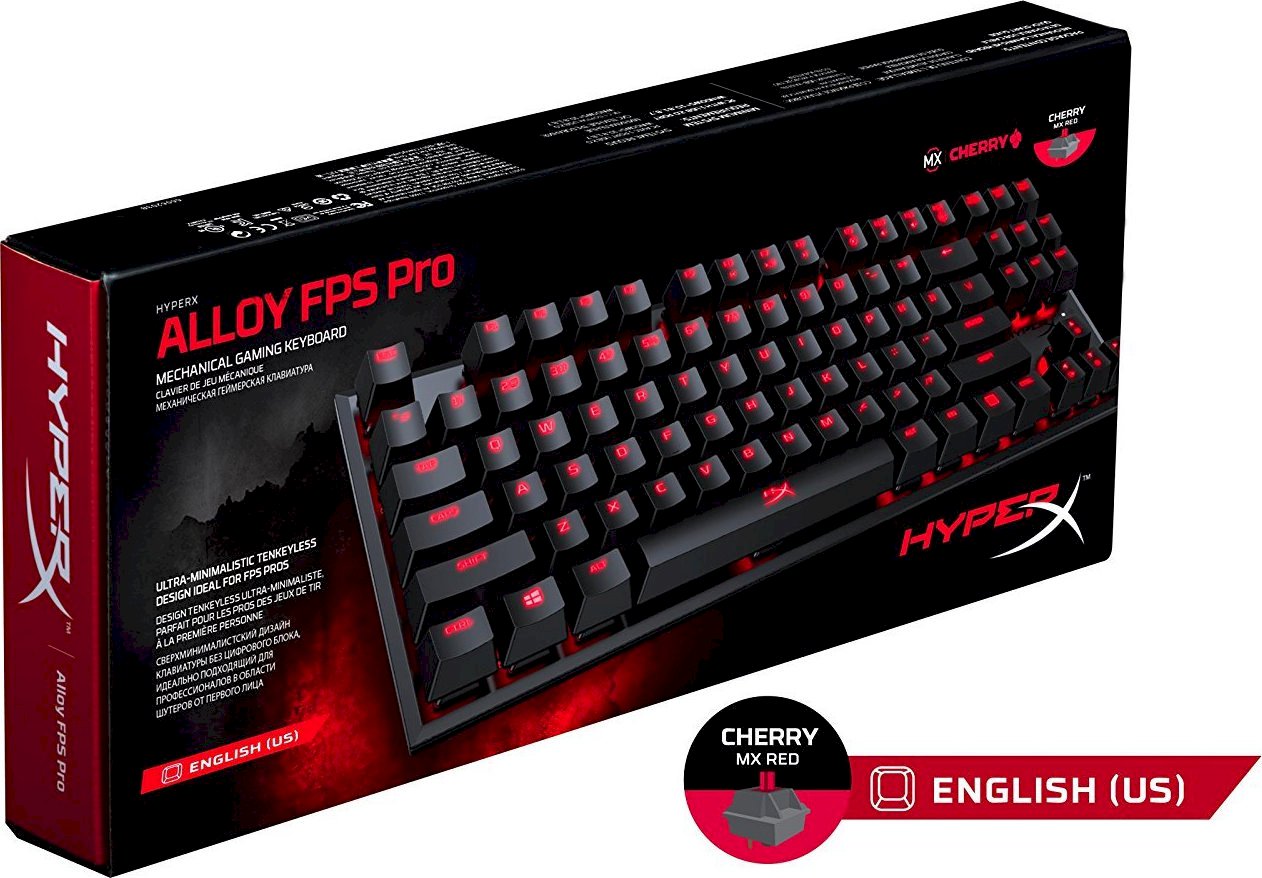 HYPERX ALLOY FPS PRO MECHANICAL GAMING Cherry MX Red switch US