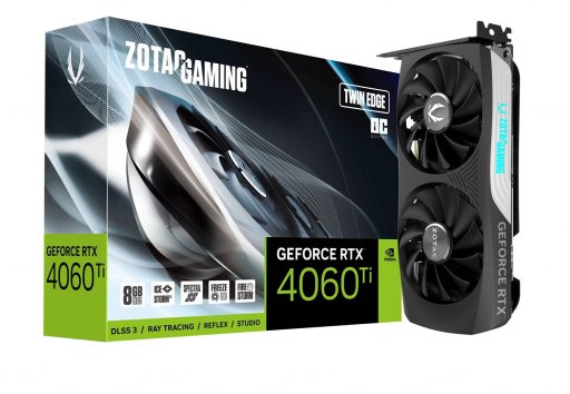 Zotac GeForce RTX 4060 Ti Twin Edge OC 8GB GDDR6 (ZT-D40610H-10M)