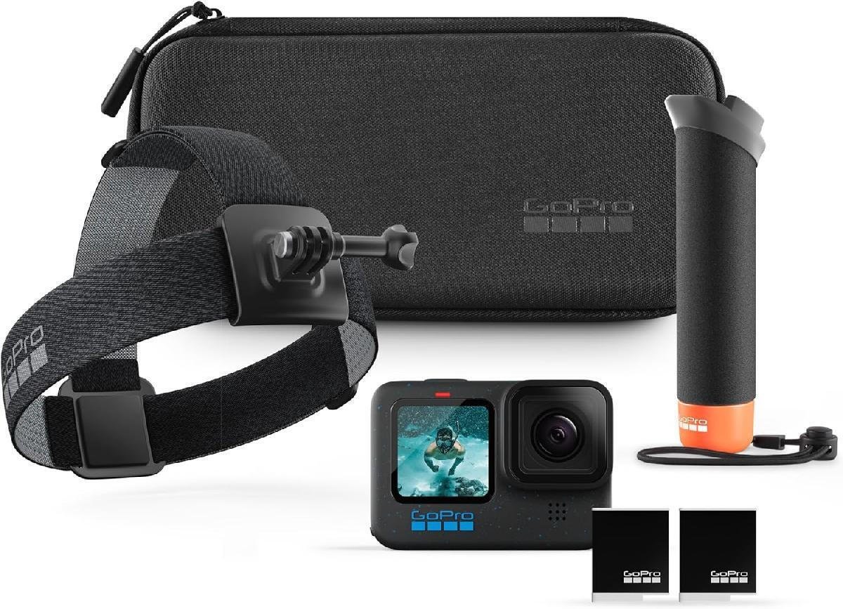 GoPro Hero12 + Accessories Bundle Action Camera 5K (CHDRB-121-RW)