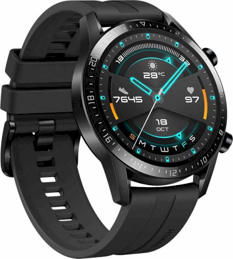 Huawei Watch GT 2 46mm Sport Edition Fluoroelastomer Strap Matte Black Smartwatch(LTN-B19)