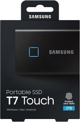 Samsung Portable SSD T7 Touch 2TB USB-C 3.2 Black (MU-PC2T0K/WW)
