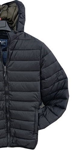 Μπουφάν jacket North Star SLIM FIT Kapitone In Fashion σε Μαύρο