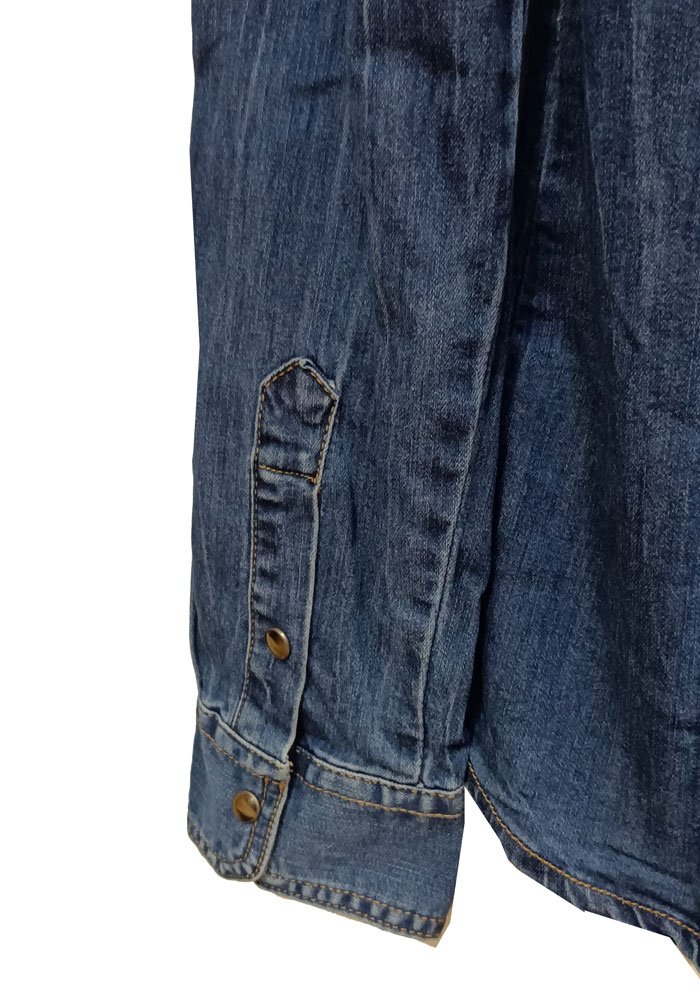 Πουκάμισο τζιν western βαμβάκι 100% idico denim