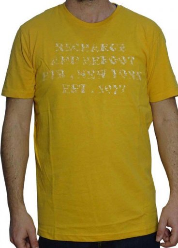 Μπλουζάκι T-shirts μακό βαμβακερό pech finish κίτρινο