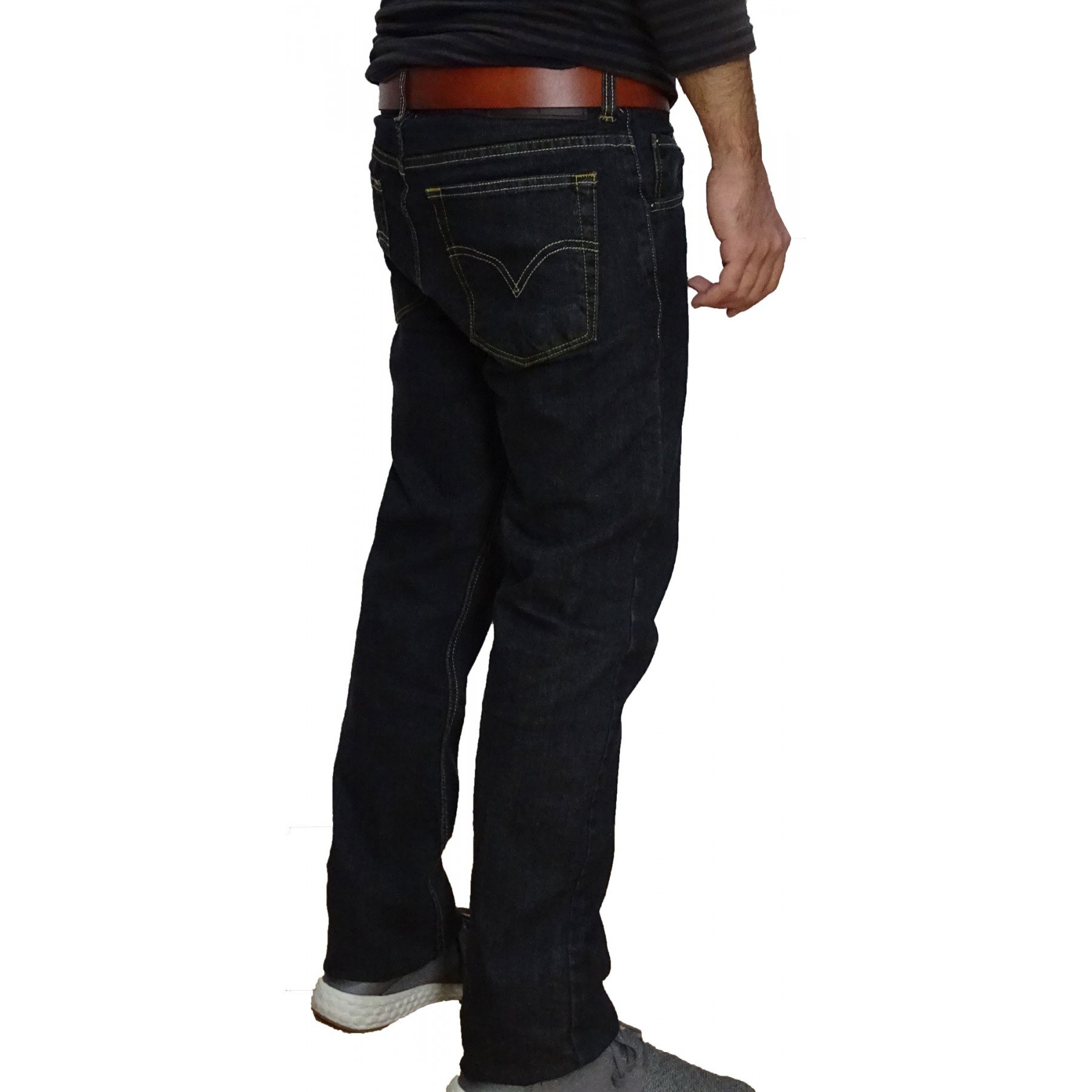 Παντελόνι Τζιν jean Luciano Faketti Ελαστικό Black Ελληνικής Ραφής σε χρώμα μαύρο