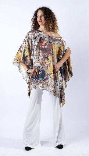 LISA tunic Digital printed Satin -SOLD OUT