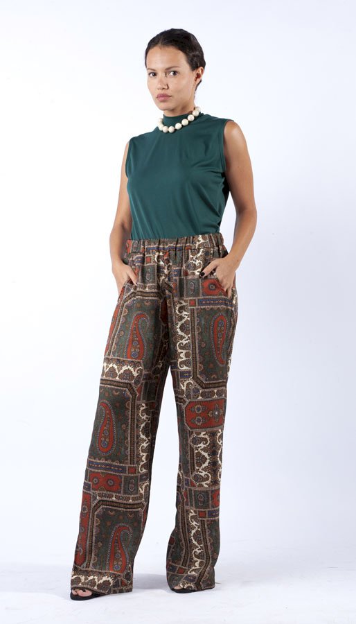 MOI.RO Pant Digital printed silky touched Satin -SOLD OUT