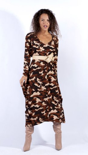 RENE Dress Φόρεμα με γεωμετρική ασσυμετρία στο πλάι