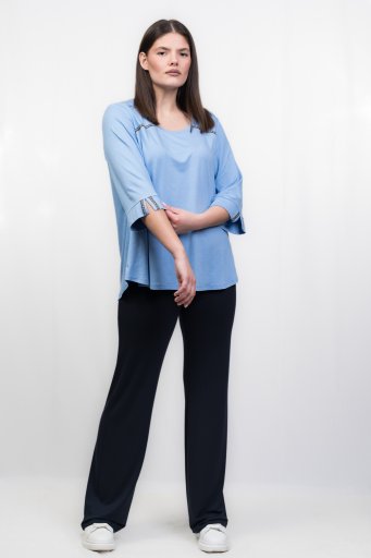 ΜΠΛΟΥΖΑ VISCOZE 3/4 ΜΑΝΙΚΙ ΜΕ ΡΕΛΑΚΙΑ