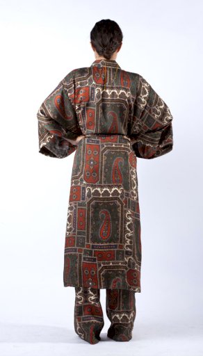 MOI.RO Kimono Printed Satin Silky touched