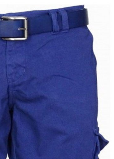 Βερμούδα Ελαστική Cargo Μπλέ cotton-98% lycra 2%