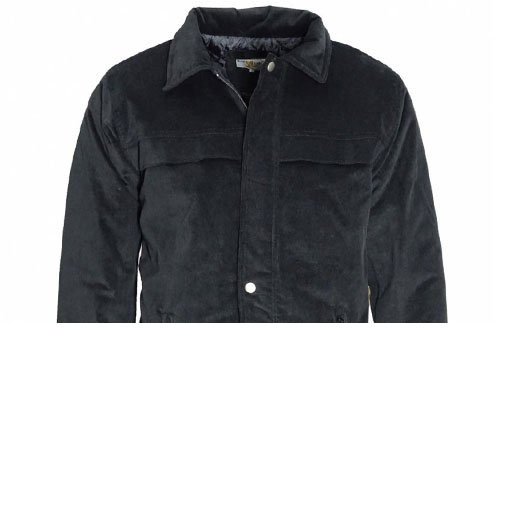 Μπουφάν JACKET SUET BLACK BLUE LAKE Μαύρο