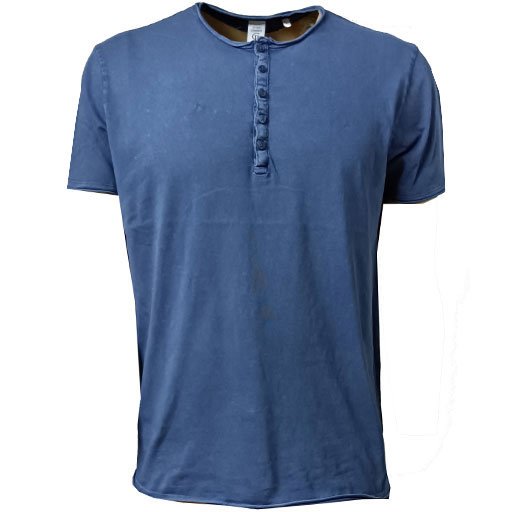 Μπλουζάκι Flama t-shirt cotton 100% μπλέ