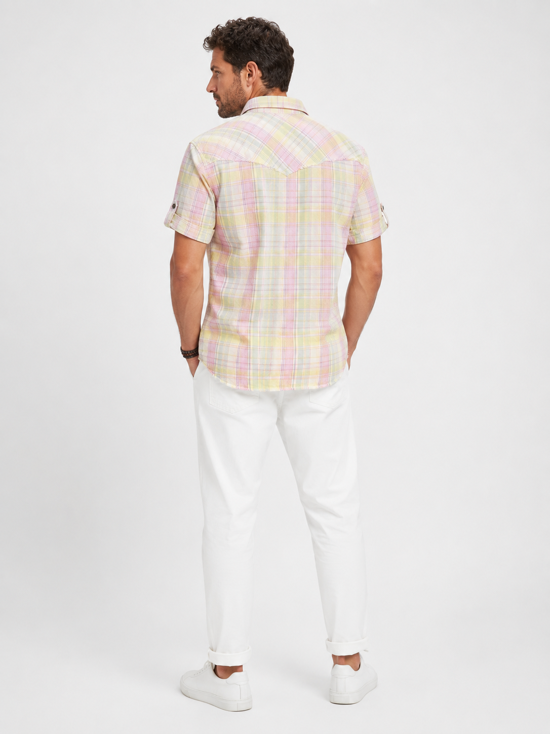 Πουκάμισο κοντο μανίκι καρω βαμβακερο πολυ μαλακο κ φινο 