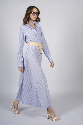 Φόρεμα σεμιζιέτα ριγέ β