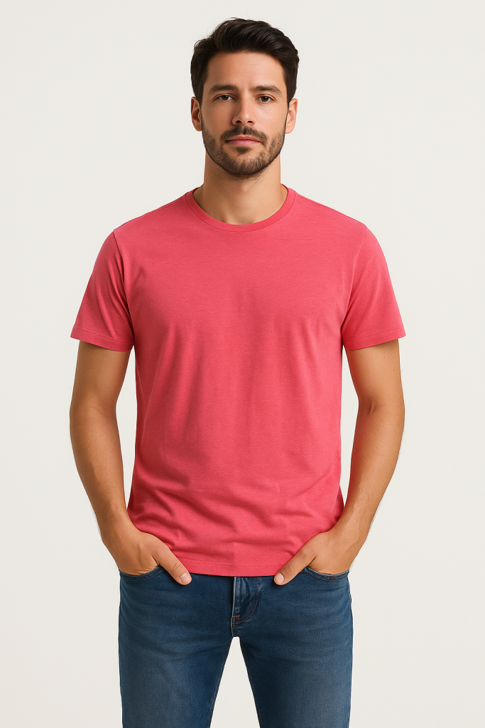 Μπλουζάκι  t-shirt  "In Fashion Flama" σε κόκκινο χρώμα cotton 100% Ελληνικής κατασκευής  