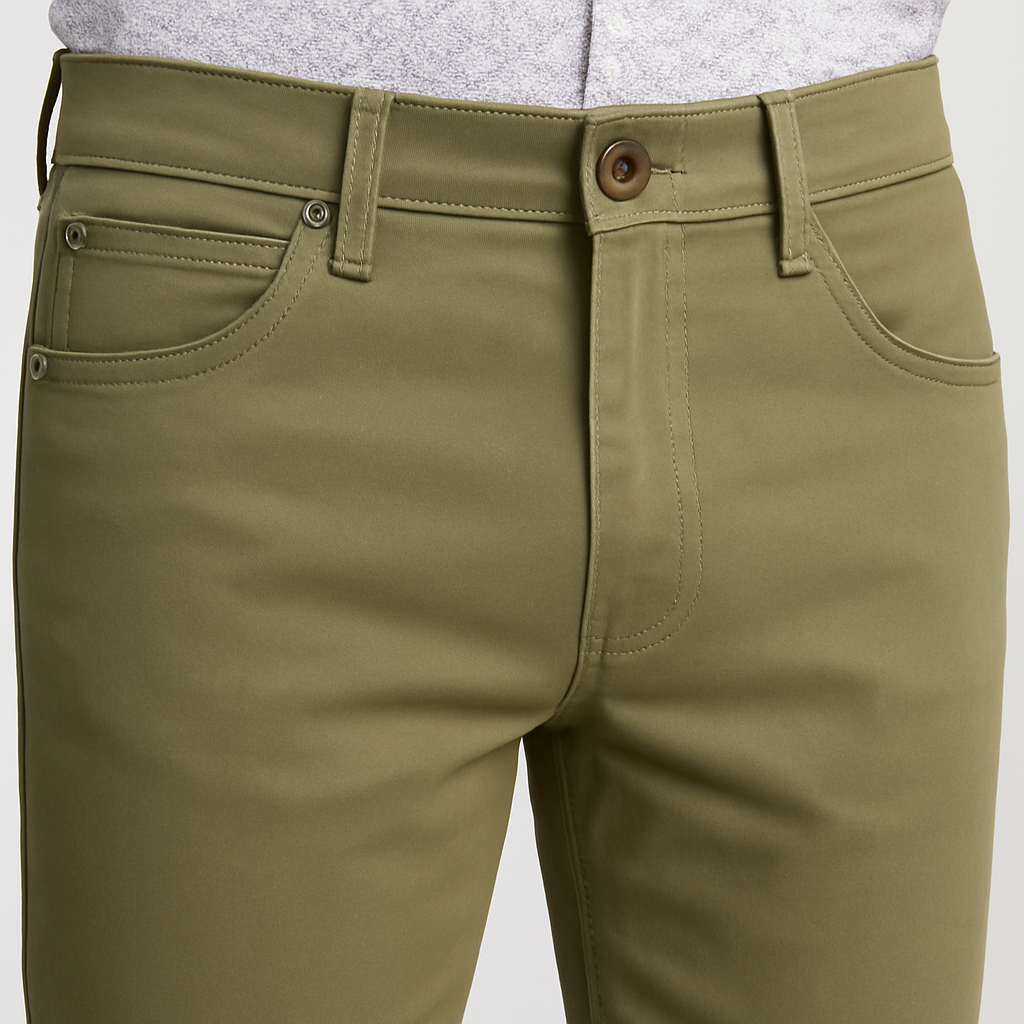 Παντελόνι Πεντάτσεπο βαμβάκι 100% χακί 