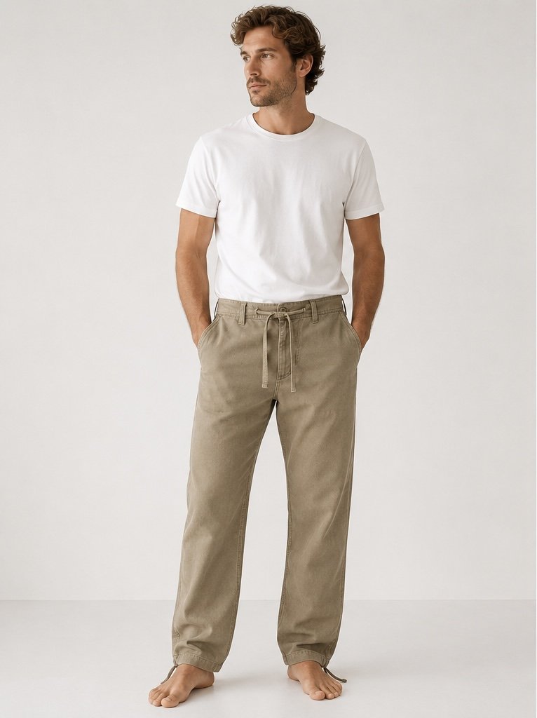  Παντελόνα COTTON 100% ΜΠΕΖ 2
