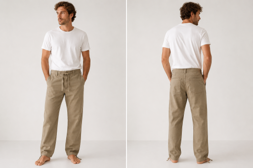  Παντελόνα COTTON 100% ΜΠΕΖ 2
