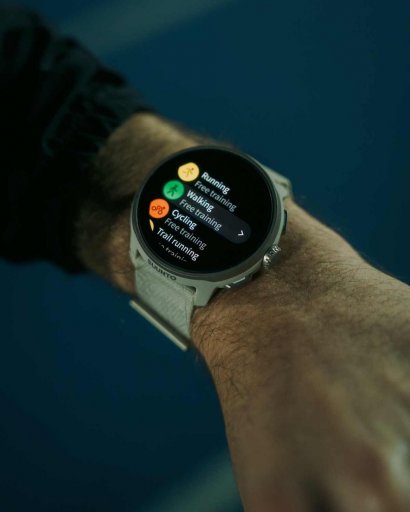 Suunto Run Stainless Steel 46mm Smartwatch με Παλμογράφο (Frost Gray)