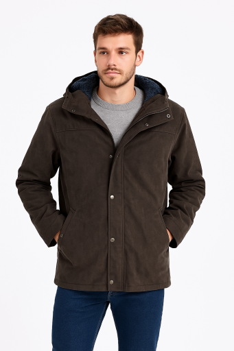 Παλτό parkas BLUE LAKE SUET Καφέ