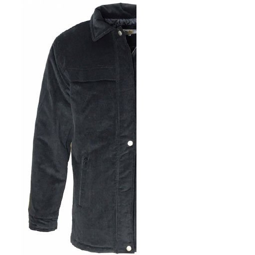 Μπουφάν JACKET SUET BLACK BLUE LAKE Μαύρο