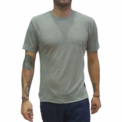 Μπλουζάκι  t-shirt  "In Fashion Belman"  σε χρώμα χακί ανοιχτό 
βαμβάκι 80%-πολυέστερ 20% ΣΤΕNH ΓΡΑMΜΗ SLIM FIT 