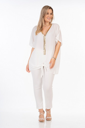 Μπλούζα Oversize σε Rayon ύφασμα