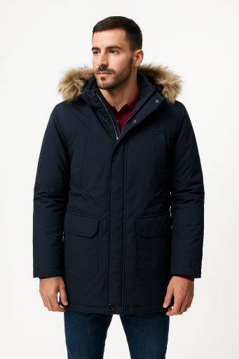Μπουφάν JACKET unisex in fashion Μπλε