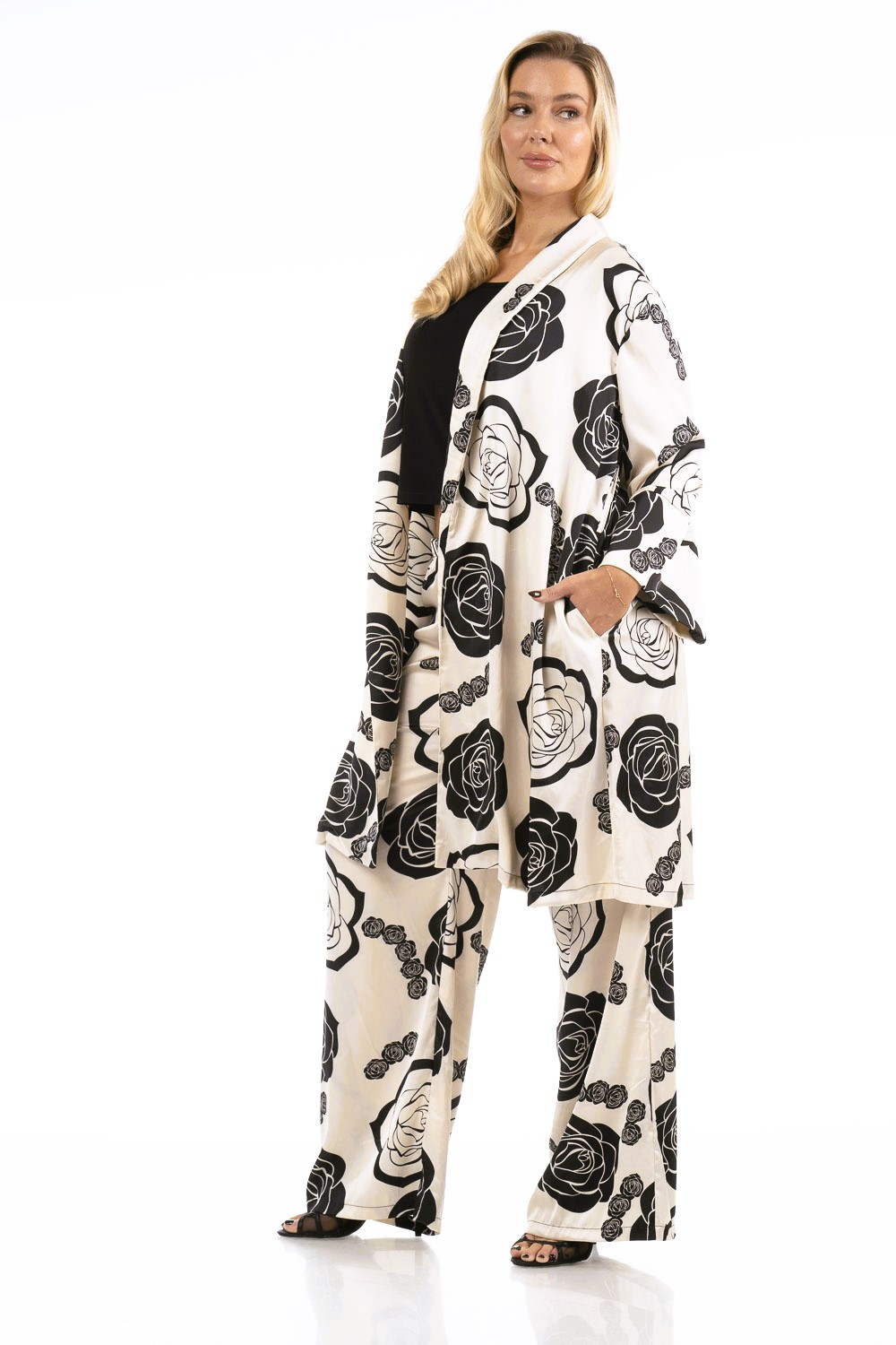 TOTAL SET σε voual σατέν ύφασμα