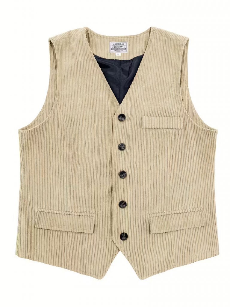 Γιλέκο κοτλέ ανδρικο 