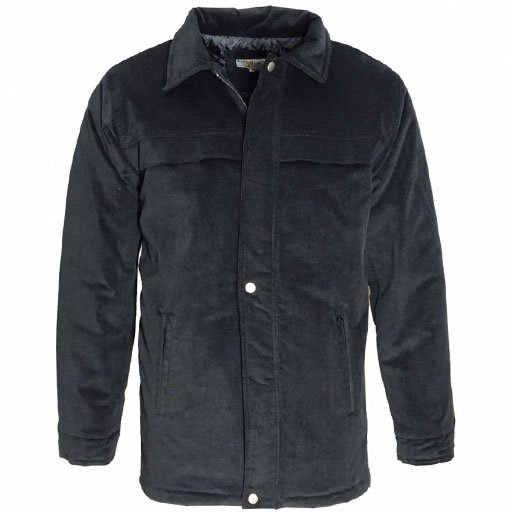 Μπουφάν JACKET SUET BLACK BLUE LAKE Μαύρο