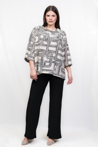 ΜΠΛΟΥΖΑ ΑΣΠΡ/ΡΗ ΜΕ ΞΕΧ.ΓΙΑΚΑ