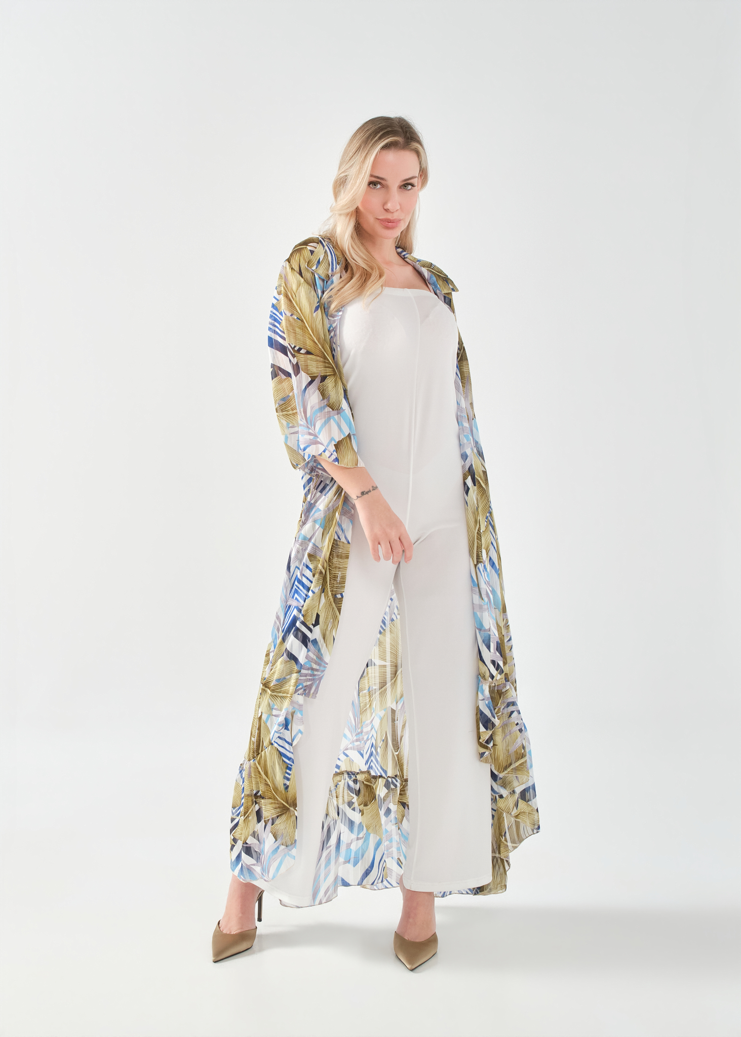 Σεμιζιέ μάξι Φόρεμα