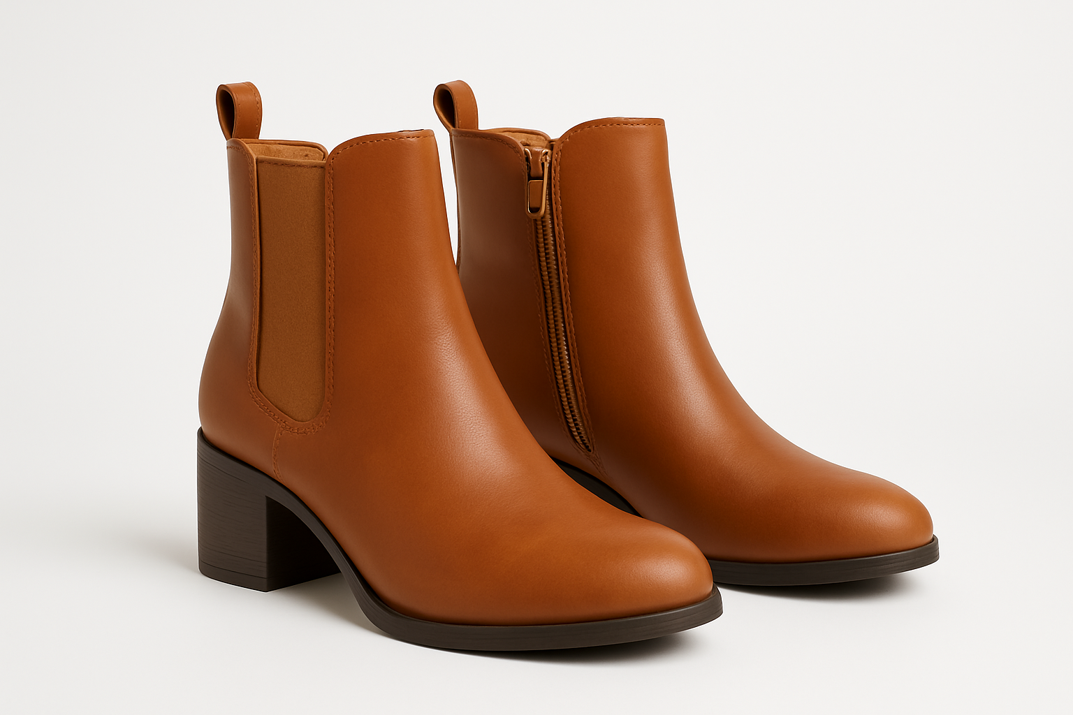 Μποτάκι γυναικειο μπεζ-καφέ