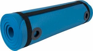 NBR MAT  Στρώμα γυμναστικής 1,80 x 60 x 1.5cm με κρίκους Μπλε