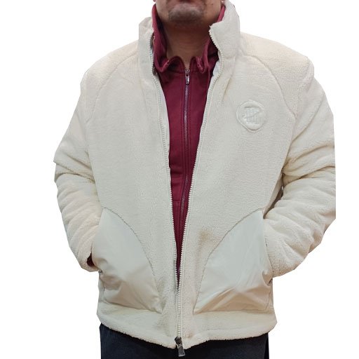 Μπουφάν jacket με γούνα in fashion εκρού