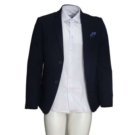  Σακάκι fashion Τερυλέν 85%-Ραιγιόν 15%  μπλε 