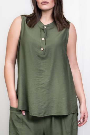 ΜΠΛΟΥΖΑ ΑΜΑΝΙΚΗ ΜΕ ΜΑΟ ΓΙΑΚΑ