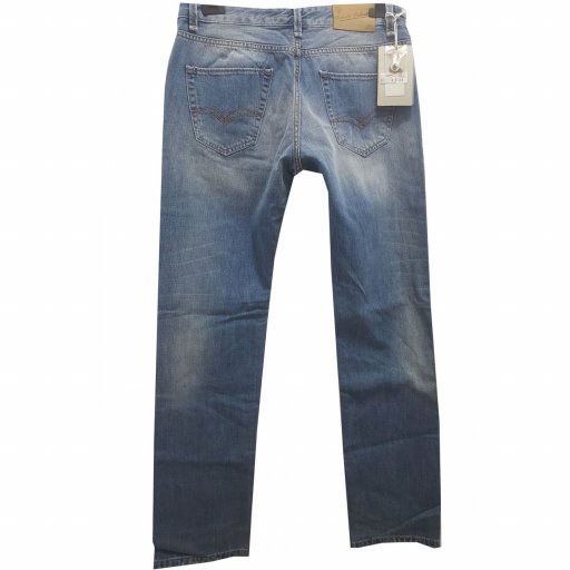 Παντελόνι τζίν  jean Faketti 5 Pocket "πετροπλυμένο πεντάτσεπο ανοιχτό χρώμα μπλε 