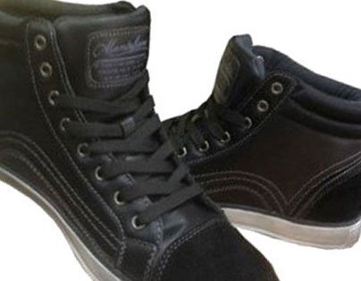 Παπούτσι μοντέρνο fashion σχεδιαστικό ημίμποτο ΔΕΡΜΑ ΤΕΧΝΙΤΟ Μαυρο