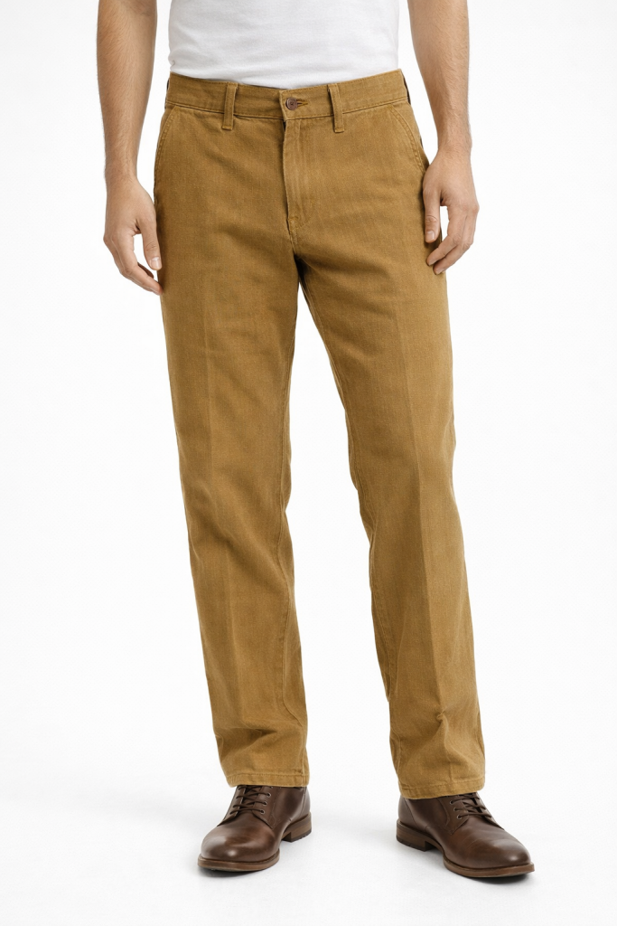 Παντελόνι Πλάγια τσέπη ανδρικο μουσταρδί FAKETTI