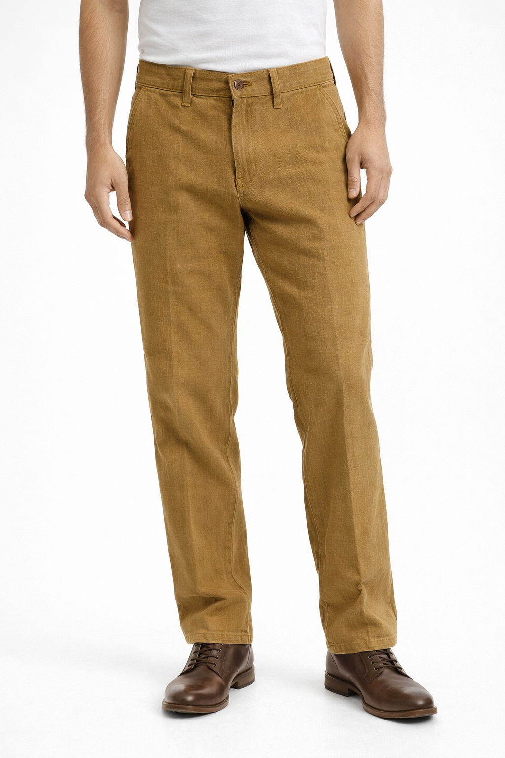 Παντελόνι Πλάγια τσέπη ανδρικο μουσταρδί FAKETTI