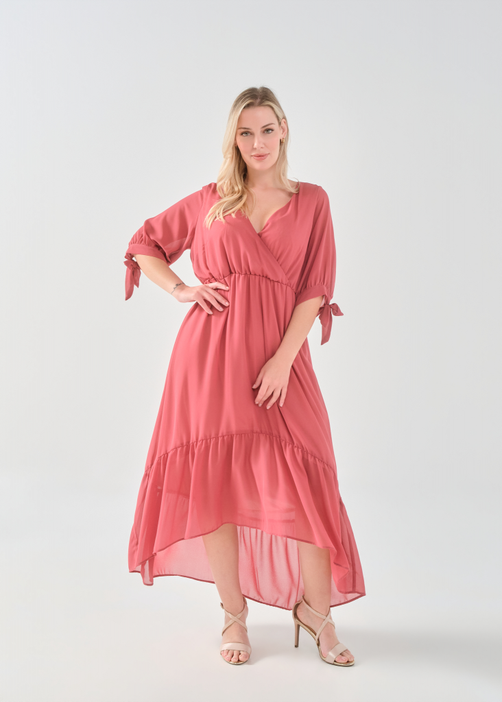 Φόρεμα μάξι μουσελίνα